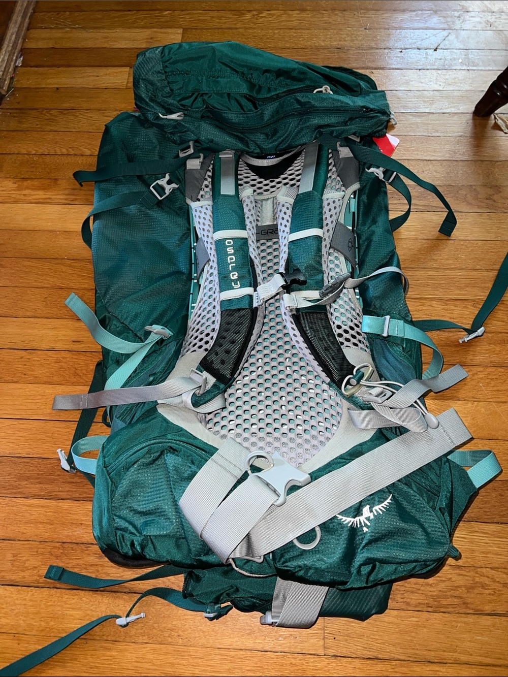 OSPREY Aura 65L Teal Backpack with Red Tag - Picture 8 of 10